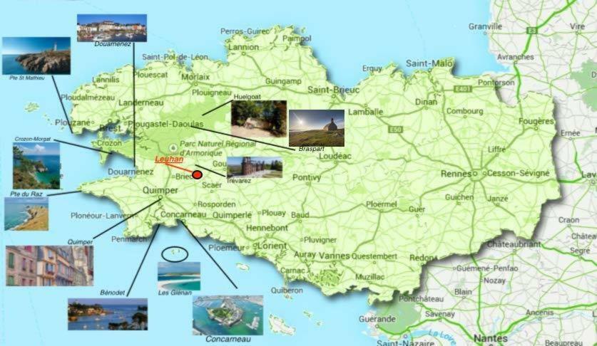 Longere De Kerveguen Argoat Βίλα Leuhan Εξωτερικό φωτογραφία